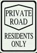 Private road valley Leones